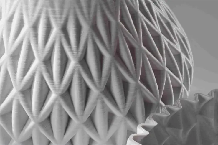 Schichtweiser Aufbau von Bauteilen in der additiven Fertigung (3D Druck)