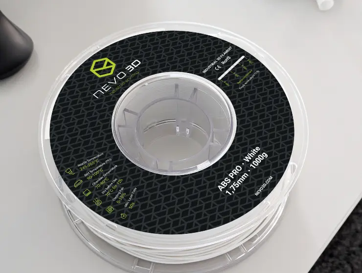 Filamentspule 1kg ABS PRO von NEVO3D